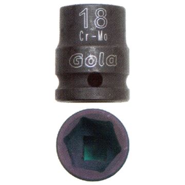 Hlavice průmyslová rázová 1/2" metrická 10mm 6-hranná CrMo Gola