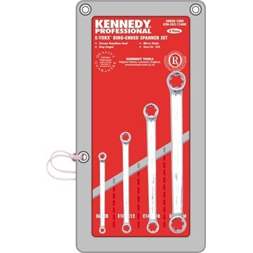 Sada očkových klíčů E-Torx 4-dílná sada, E6-E24 Kennedy