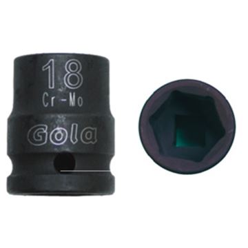 Hlavice průmyslová rázová 1/2" metrická 13mm 6-hranná CrMo GOLA