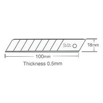 Klasická segmentová čepel pro řezače LB-50, šířka 18 mm, OLFA