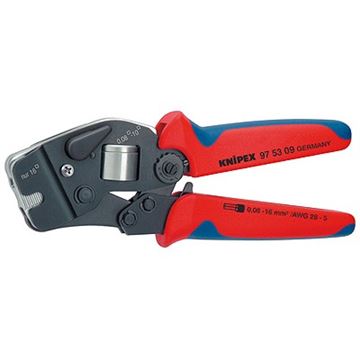 Samonastavitelné kleště Knipex pro lisování kabelových koncovek 190 mm