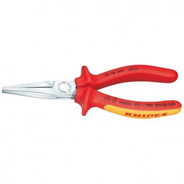 Ploché kleště dlouhé 1000 V Knipex 160 mm typ Langback