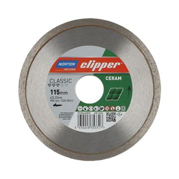 Diamantový kotouč na keramické a kamenné dlažby, žuly, mramoru CLIPPER CLA CERAM 1670 115x22,23mm