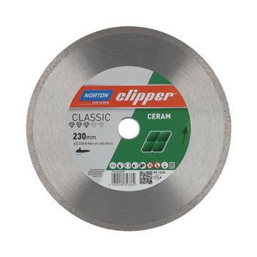 Diamantový kotouč na keramické a kamenné dlažby, žuly, mramoru CLIPPER CLA CERAM 1870 230x22,23mm
