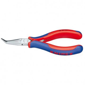 Kleště pro elektroniku Knipex 145 mm montážní zahnuté