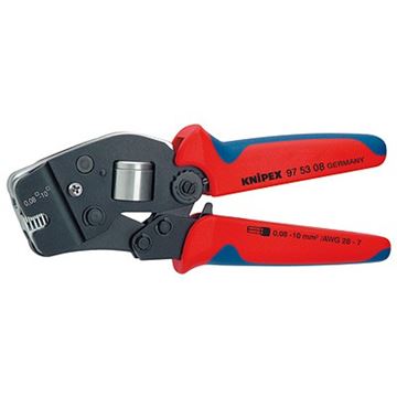 Samonastavitelné kleště Knipex pro lisování kabelových koncovek 190 mm