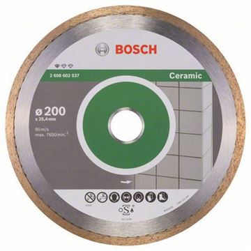 Diamantový řezný kotouč Standard for Ceramic 200 x 25,40 x 1,6 x 7 mm BOSCH