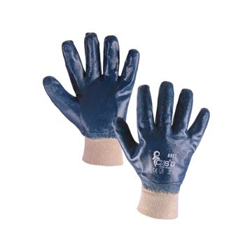 Povrstvené rukavice ARET, modré, vel. 10 (3410-006-400-10) Canis Safety