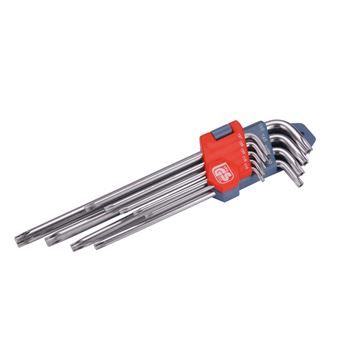 L-klíče TORX prodloužené, sada 9ks, T10-50mm (8819412) EXTOL PREMIUM