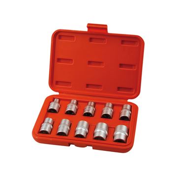 Hlavice nástrčné vnitřní TORX, sada 10ks, 1/2", CrV/S2 (8818128) EXTOL PREMIUM