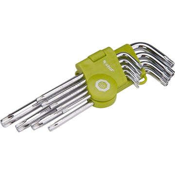 L-klíče TORX, sada 9ks, T 10-50mm (66011) EXTOL CRAFT