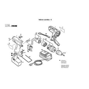 Aku šroubovák GSR 9,6 VE-2 Bosch 06019486DE