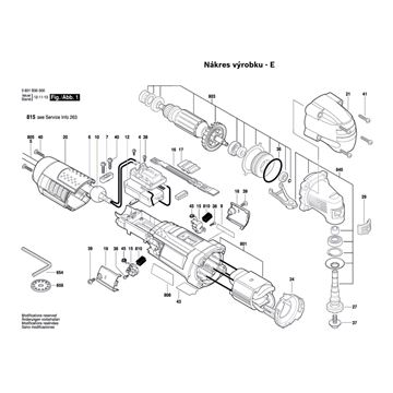 Oscilační bruska GOP 250 CE Bosch 3601B30000