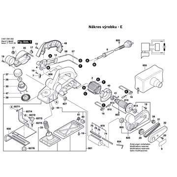 Hoblík GHO 15-82 Bosch 3601E94003