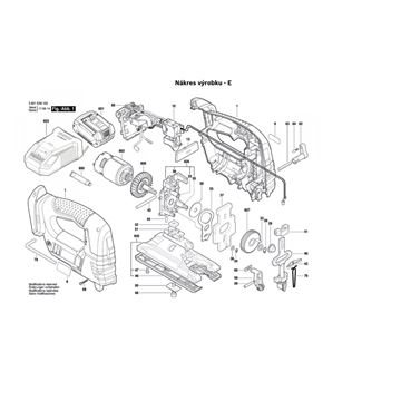 Aku přímočará pila GST 18 V-LI B Bosch 3601EA6100