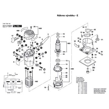 Horní frézka GKF 600 Bosch 3601F0A100