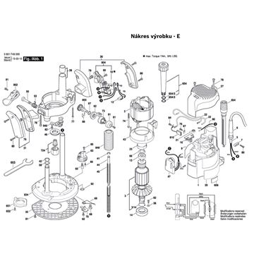 Horní frézka GOF 2000 CE Bosch 3601F49000