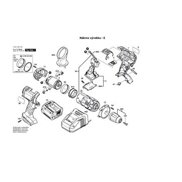 Aku příklepový šroubovák GSB 14,4 VE-2LI Bosch 3601H59T00