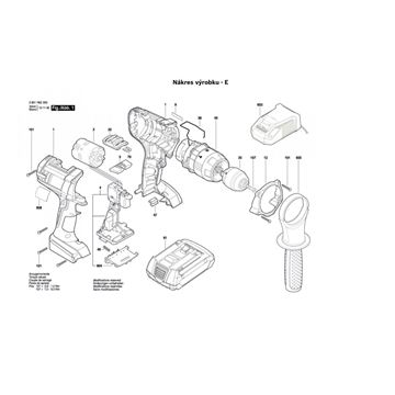 Aku příklepový šroubovák GSB 18 VE-2-LI Bosch 3601H62300