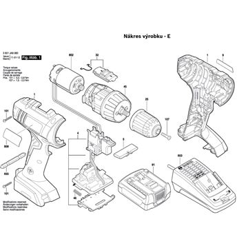 Aku vrtací šroubovák GSR 1080-LI Bosch 3601JA8900
