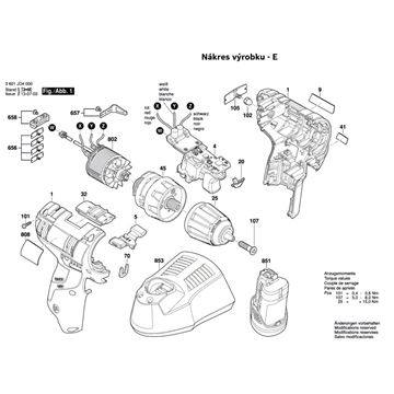 Aku vrtací šroubovák GSR 10,8V-EC TE Bosch 3601JD4000