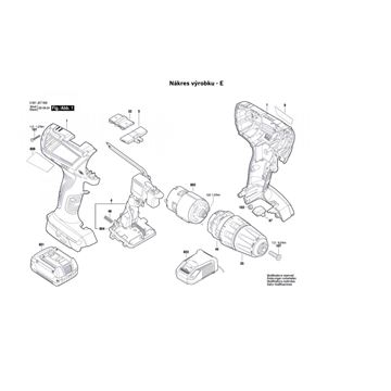 Aku příklepový šroubovák GSB 14,4-LI-2 Plus Bosch 3601JE7000