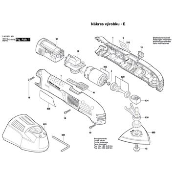 Multifunkční nářadí PMF 10,8 LI Bosch 3603A01900