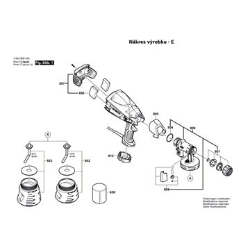 Stříkací pistole PFS 55 Bosch 3603B06000