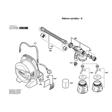 Stříkací pistole PFS 65 Bosch 3603B06100