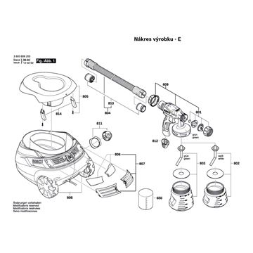 Stříkací pistole PFS 105E Bosch 3603B06200