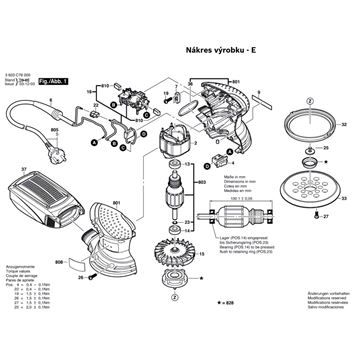 Excentrická bruska PEX 220 A Bosch 3603C78001