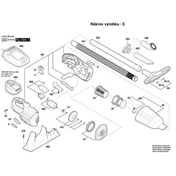 Aku vysavač PAS 18 LI Bosch 3603CB9000