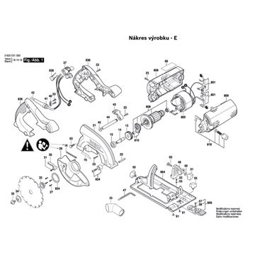 Okružní pila PKS 55A Bosch 3603E01000