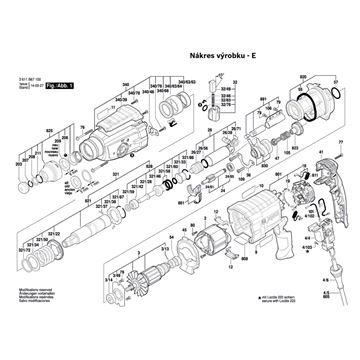 Vrtací kladivo GBH 2-28 DV Bosch 3611B67100