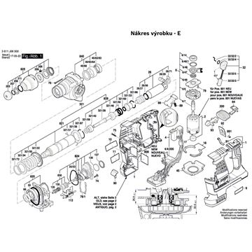 Aku Vrtací kladivo GBH 36 V-LI Bosch 3611J06000