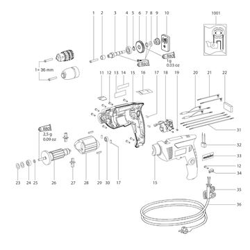 Vrtačka BE 561 Metabo 01162000