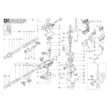 Vrtací kladivo MHE 56 Metabo 00366000