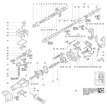 Vrtací kladivo MHE 96 Metabo 00396000