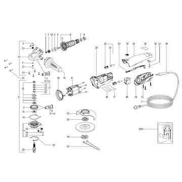 Malá úhlová bruska W 8-125 Metabo 00263000