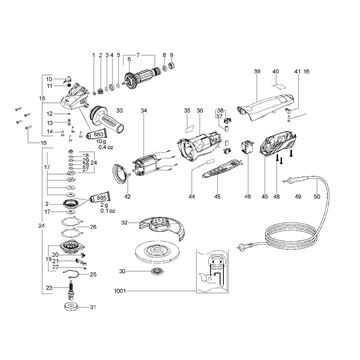 Malá úhlová bruska WPA 11-125 QuickProtect Metabo 00373000