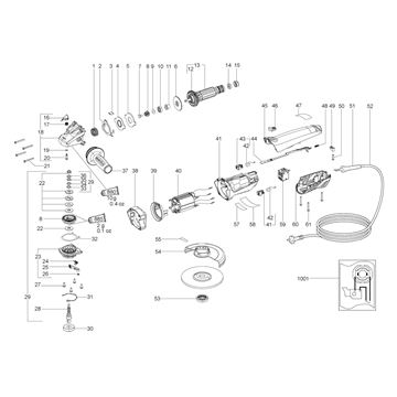 Malá úhlová bruska WBA 11-125 Quick Metabo 01103000