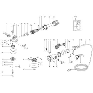 Velká Úhlová bruska WXLA 24-180 Quick Metabo 06447000