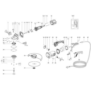 Velká Úhlová bruska WXLA 26-230 Quick Metabo 06455000