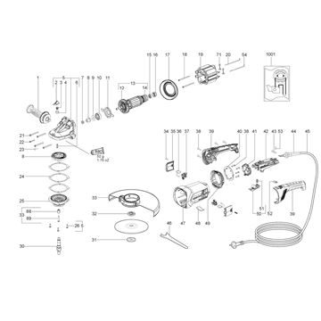 Velká Úhlová bruska W 22-180 Metabo 06456000