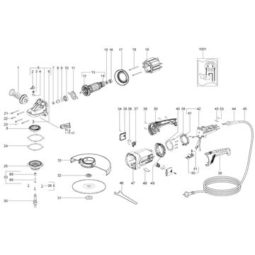 Velká Úhlová bruska WX 24-230 Metabo 06449000