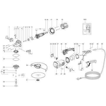 Velká Úhlová bruska WXLA 24-230 Quick Metabo 06451000