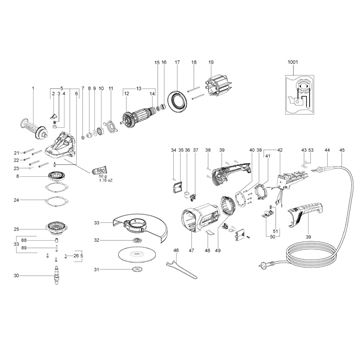 Velká Úhlová bruska WX 22-180 Metabo 06457000