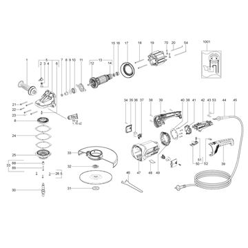 Velká Úhlová bruska W 22-230 Metabo 06458000