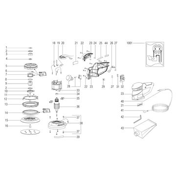 Excentrická bruska SXE 450 TurboTec Metabo 00129000