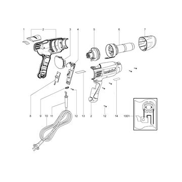 Horkovzdučná pistole H 16-500 Metabo 01650000